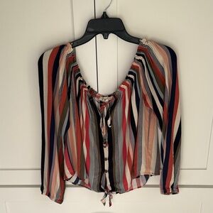 Rewind Multicolor Striped Blouse
